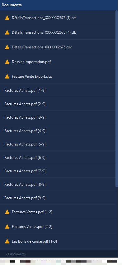 Import multi-format et détection automatique des documents